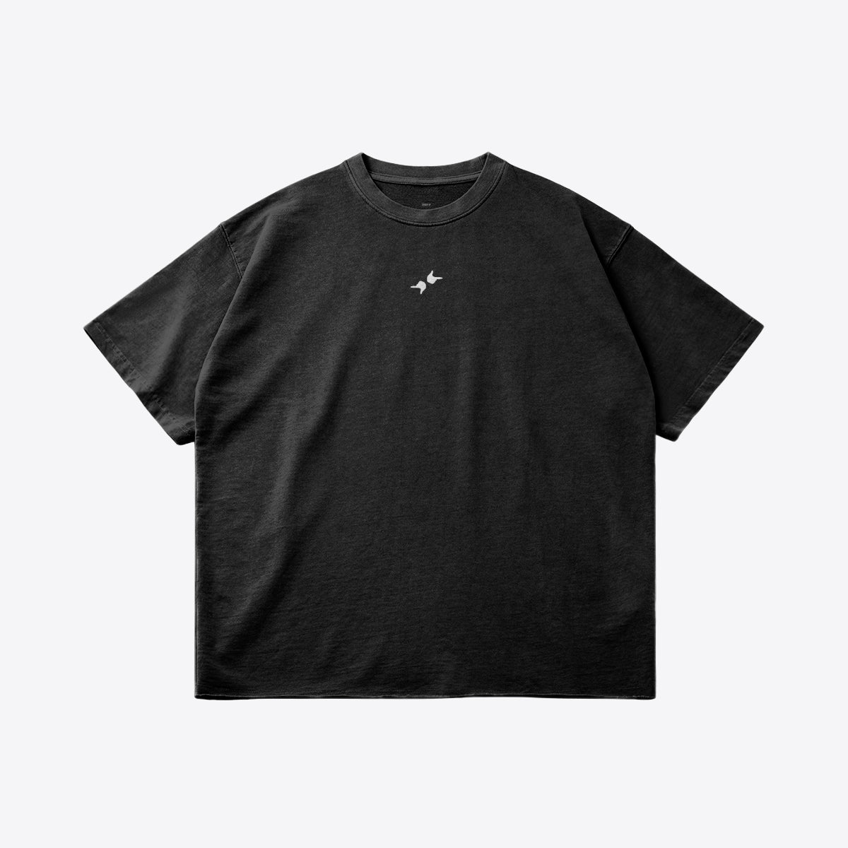 OVERSIZED HEM TEE FADED BLACK